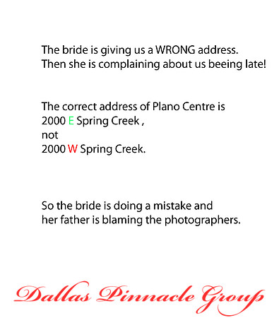 bride is wrong